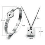 Lock Heart Couple Bracelet