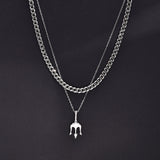 Stylish Neptune Trident Chain Necklaces