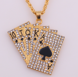 Playing Cards Pendants Necklaces