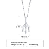 Stylish Neptune Trident Chain Necklaces