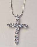 Moissanite Cross Necklace