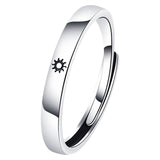 Sun and Moon Couple Rings