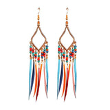 Tassels Feather Earrings